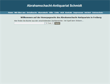 Tablet Screenshot of antiquariat-schmidt.de